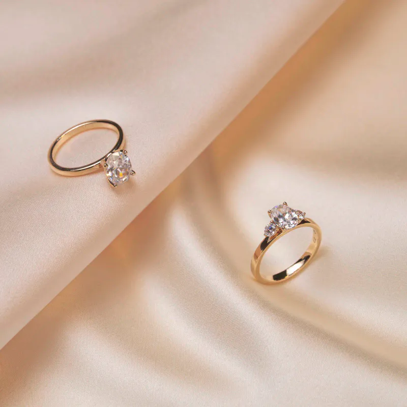 Ring DUCHESS 585 gull med LAB grown diamanter 1,55ct VS1