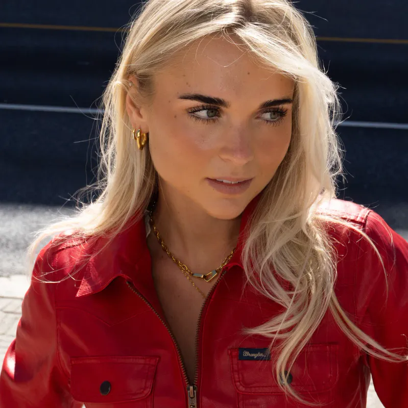 Frida Leonore by Gulldia- Nova hoops i forgylt stål H: 23mm B: 18mm