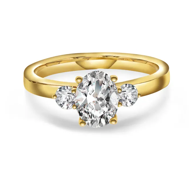 Hovedbilde Ring DUCHESS 585 gull med LAB grown diamanter ...