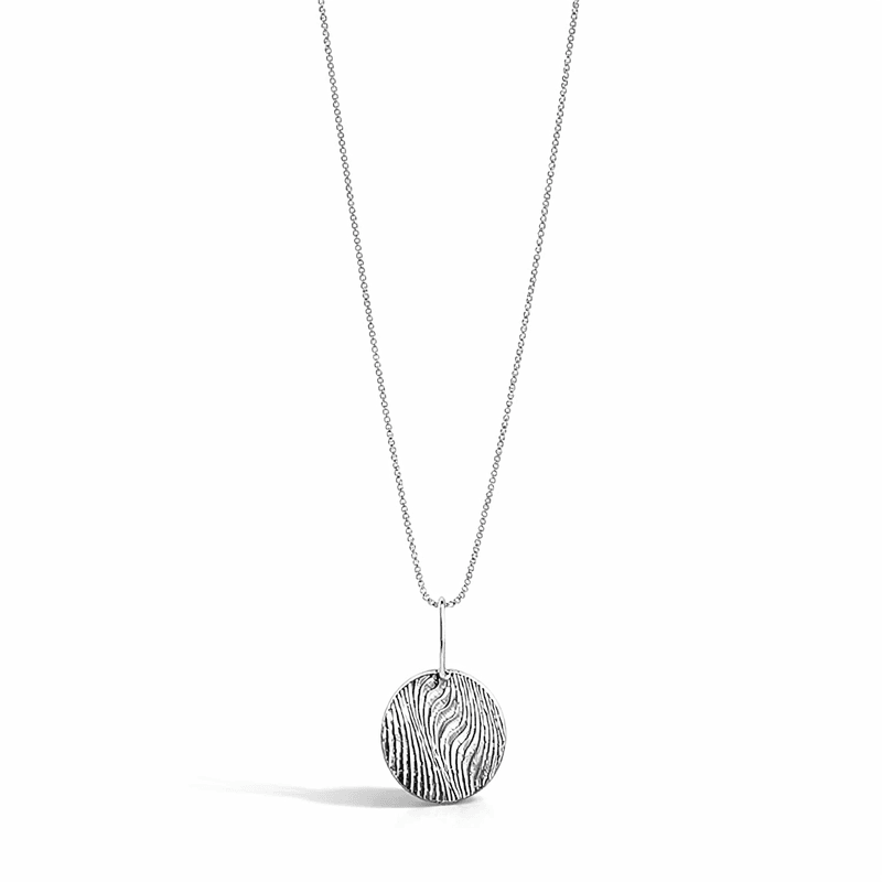 PILGRIM LOVE COIN halskjede sølvbelagt- 40 + 9cm