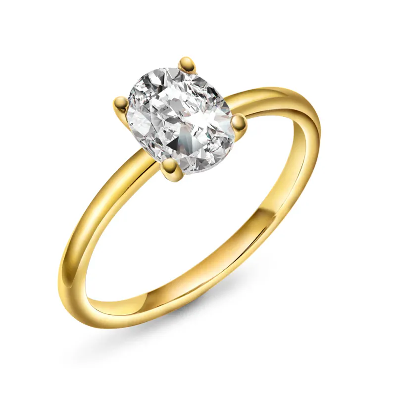 Ring EMPRESS 585 gull med LAB grown diamant 1,25ct VS1