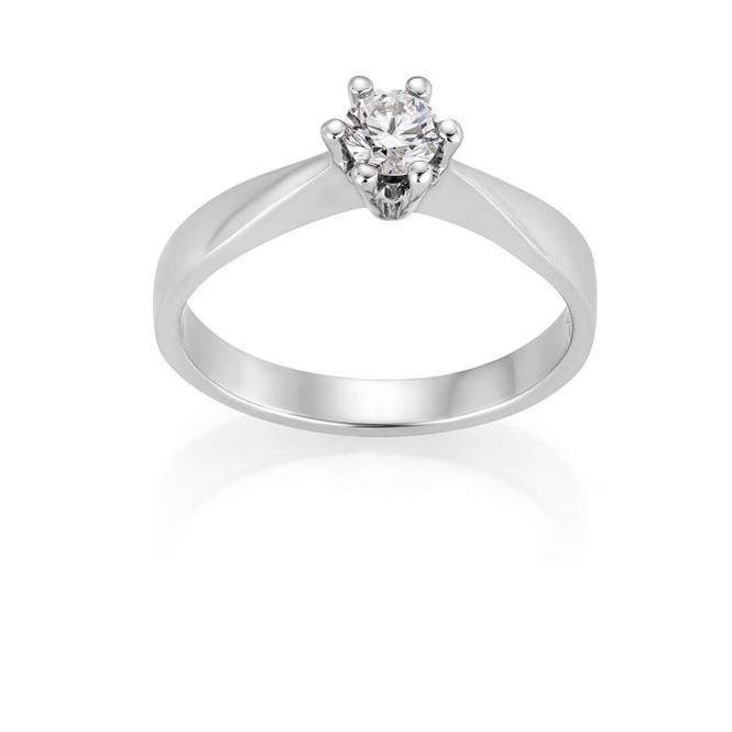 Hovedbilde Ring 585 gull med diamant  0,10ct HWE/SI