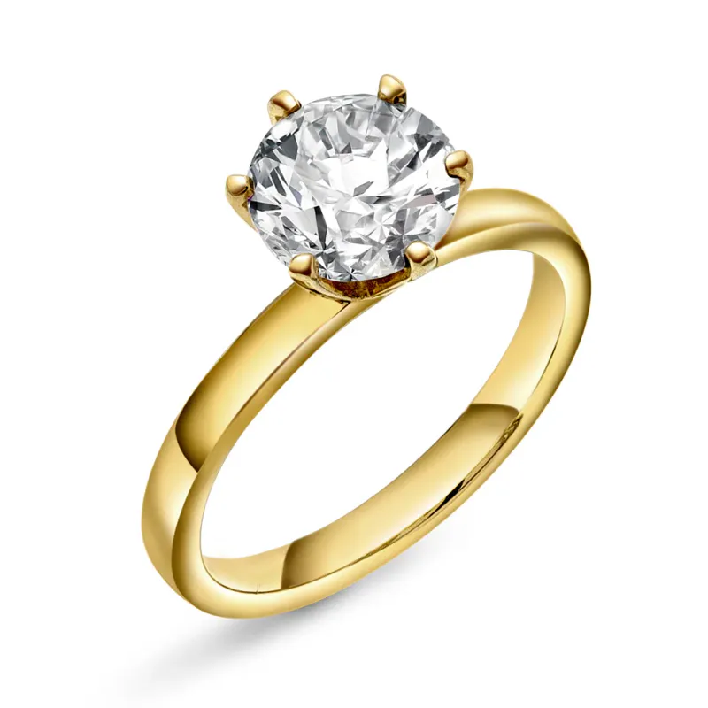 Ring CONTESSA 585 gull med LAB grown diamant 2,00ct VS1
