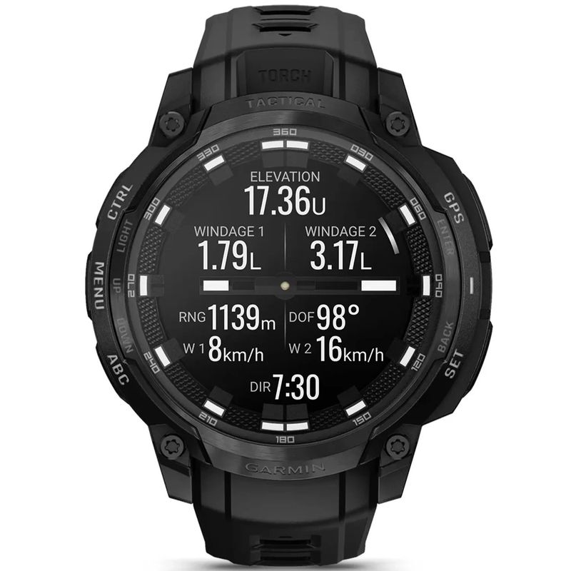 Garmin Ø47mm 100m' Instinct® Crossover AMOLED - Tactical Edition, Safirglass