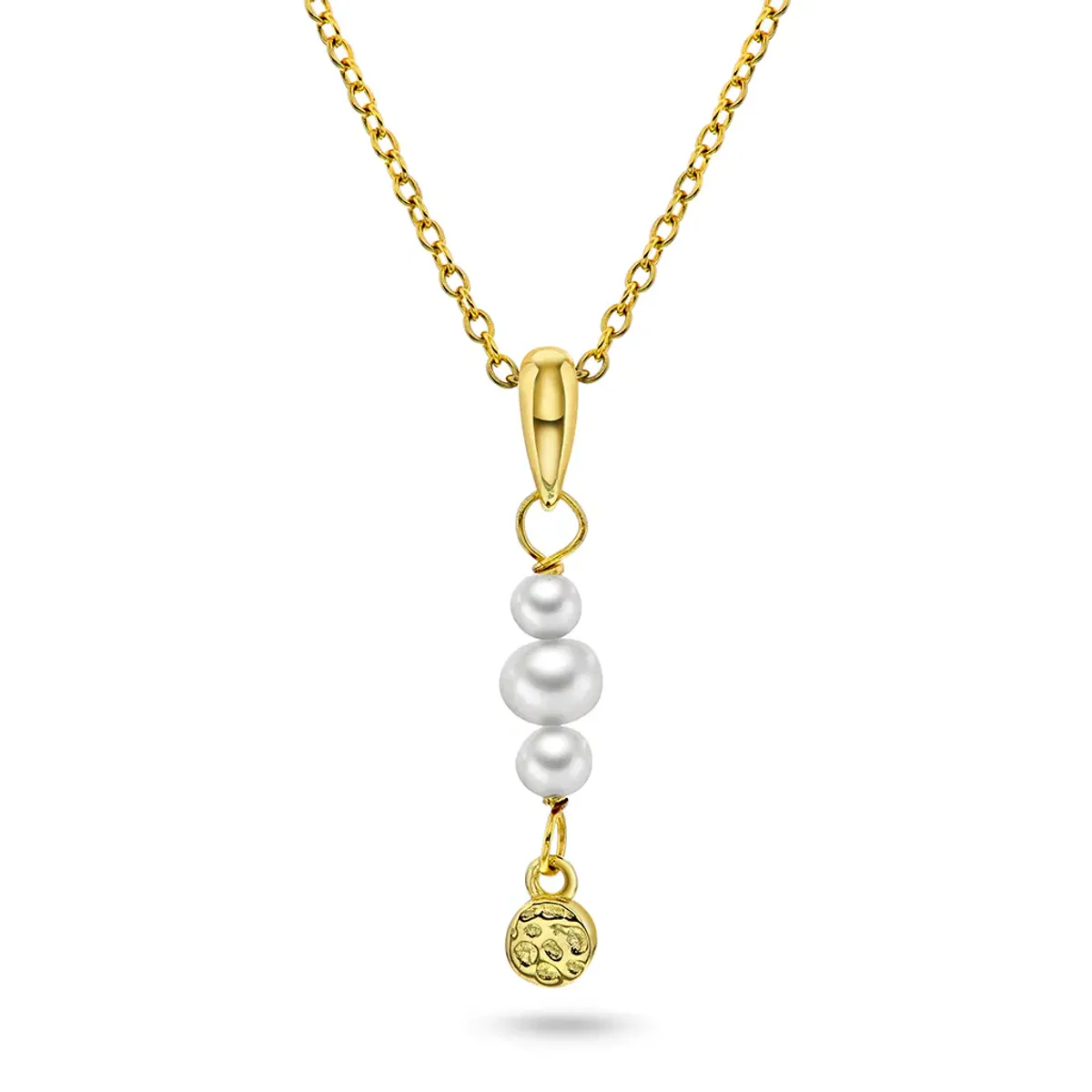 Fairy smykke i forgylt 925 sølv med perler