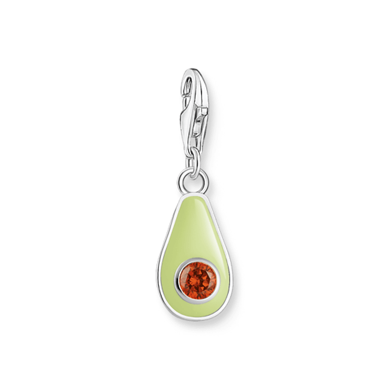 THOMAS SABO charm, avokado - sølv og emalje