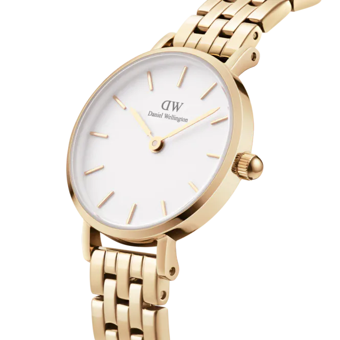 Hovedbilde DW Ø28mm Petite Evergold 5-Link gull/hvit 3ATM