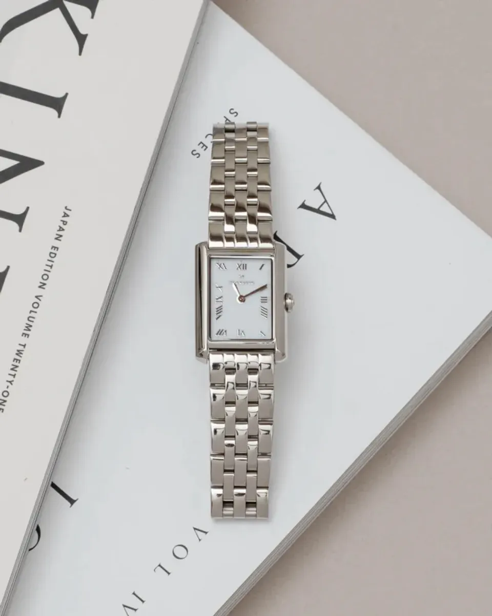 Mockberg Unisex - Timeless Grand Stål / Hvit 23x31mm