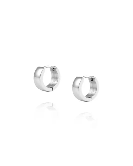 Hovedbilde Mockberg Ørepynt Chunky Silver Hoops Small