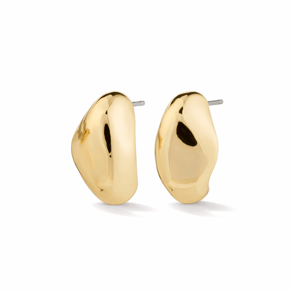 Hovedbilde PILGRIM DUNE øredobber, gullbelagt 15mm