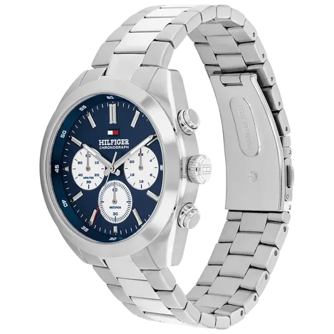 Hovedbilde Tommy Hilfiger Ø40mm 5ATM sølv/blå