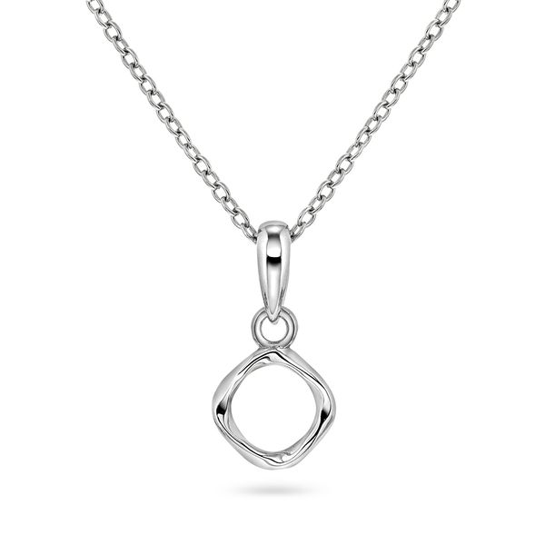 Hovedbilde Nora Mørk halskjede i rhodinert sølv- inkl.kjede- ...