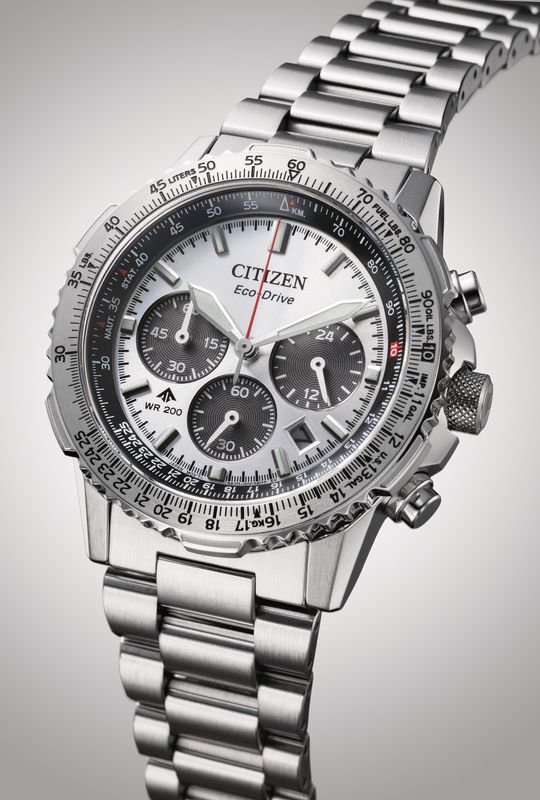 Citizen Eco-Drive Chrono Mens Stål / Sølv Ø40mm