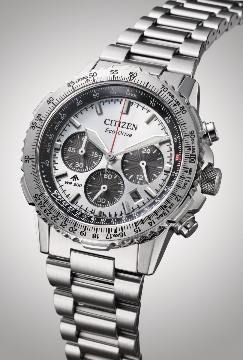 Citizen Eco-Drive Chrono Mens Stål / Sølv Ø40mm