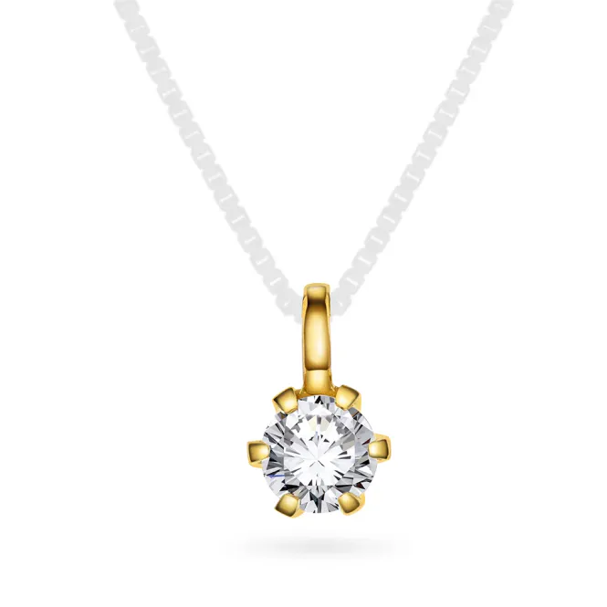 Hovedbilde Halskjede CONTESSA 585 gull med LAB grown diamant ...