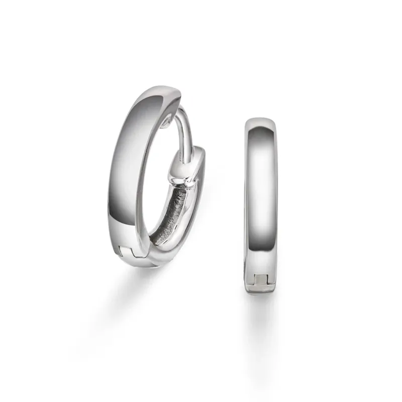 Pan Jewelry øreringer i sølv 12mm