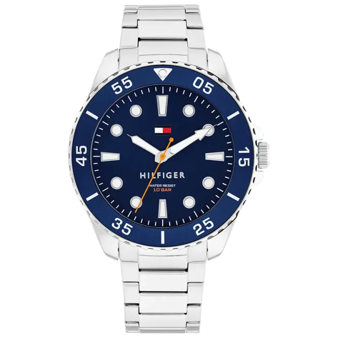 Hovedbilde Tommy Hilfiger Ø42mm 10ATM stål/blå