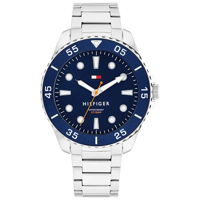 Tommy Hilfiger Ø42mm 10ATM stål/blå