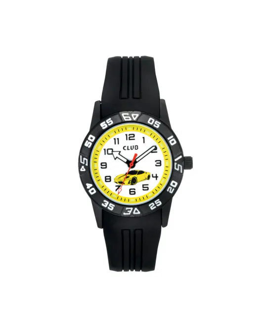 Hovedbilde Barneur Analog Sort / Gul / Bil 33mm