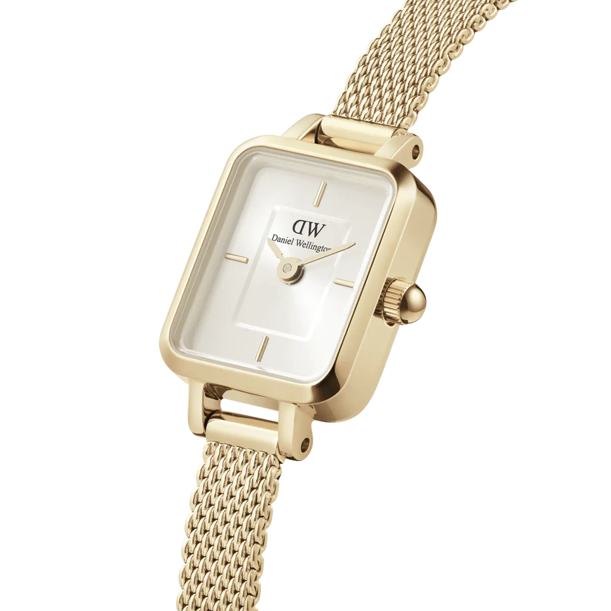 DW Quadro Mini Evergold Champagne 15,5x18mm