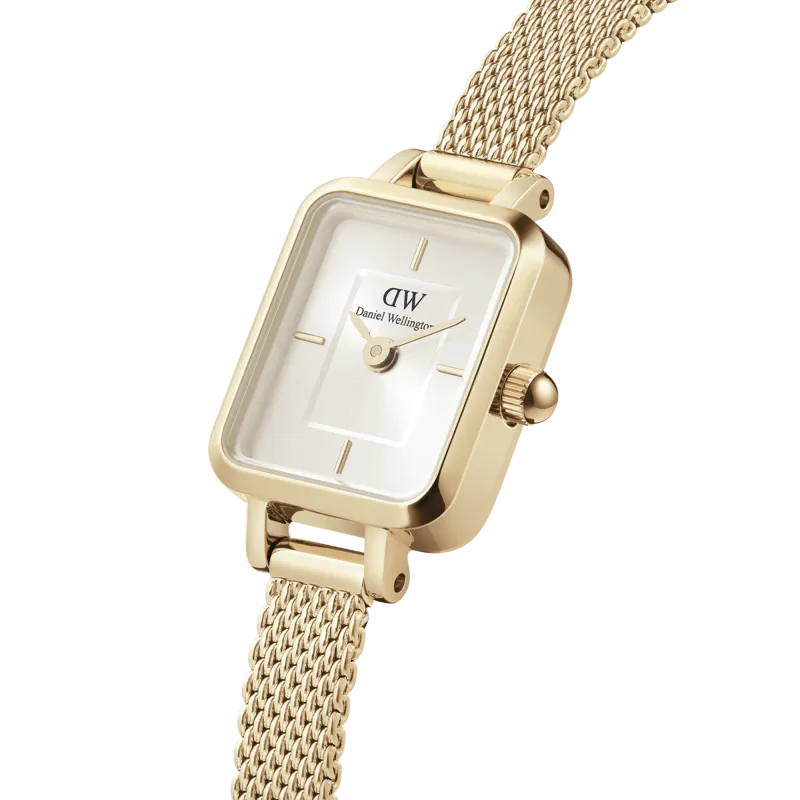 DW Quadro Mini Evergold Champagne 15,5x18mm