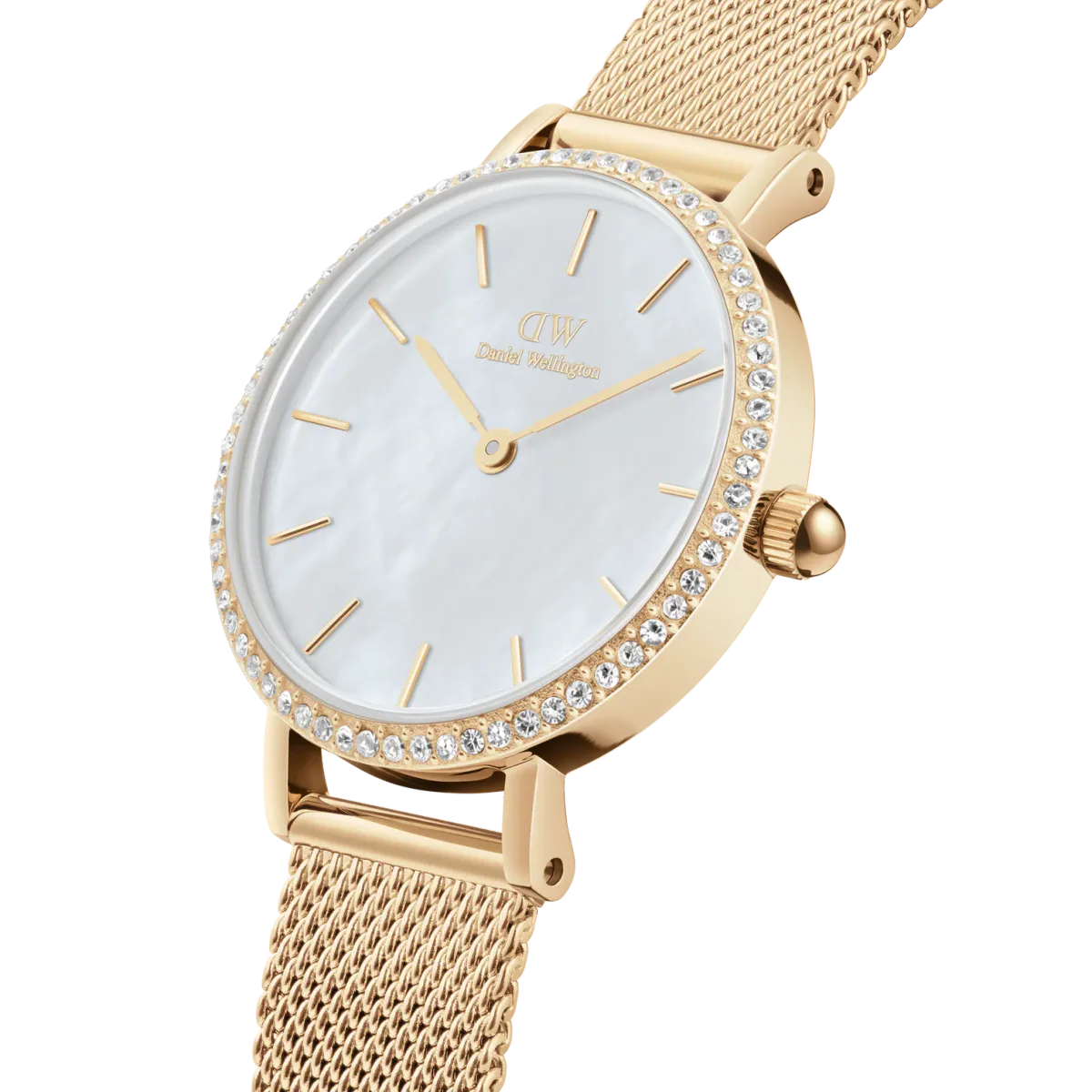 DW Petite Lumine Evergold Gullfarget Stål / MOP 28mm
