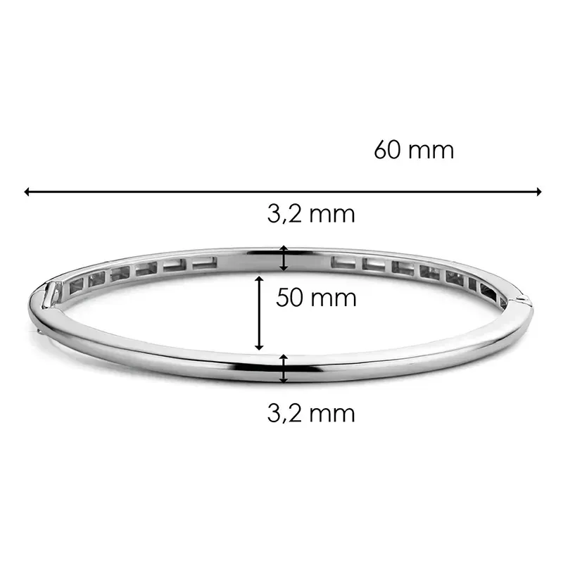 Ti Sento armring med lås- 2889SI  L:19cm