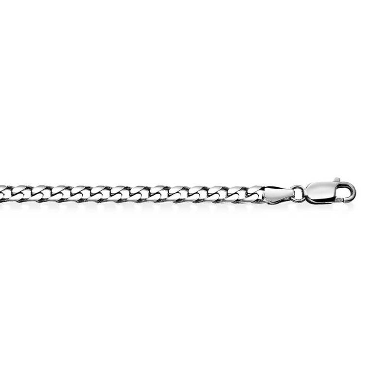Panser kjede i sølv 4,3 mm 60 cm