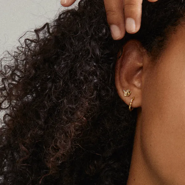 Hovedbilde PILGRIM EMANUELLE øredobber, gullbelagt, ...