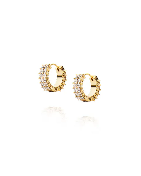 Bilde av Mockberg Ørepynt - Midnight Gold Hoops (Medium) ...