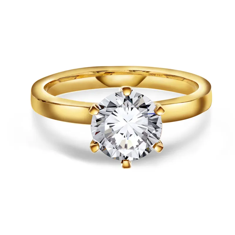 Ring CONTESSA 585 gull med LAB grown diamant 2,00ct VS1