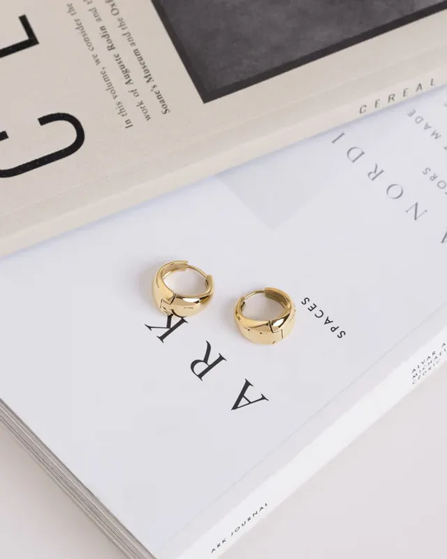 Mockberg Ørepynt - Bold Hoops Gold (Large)  MO146