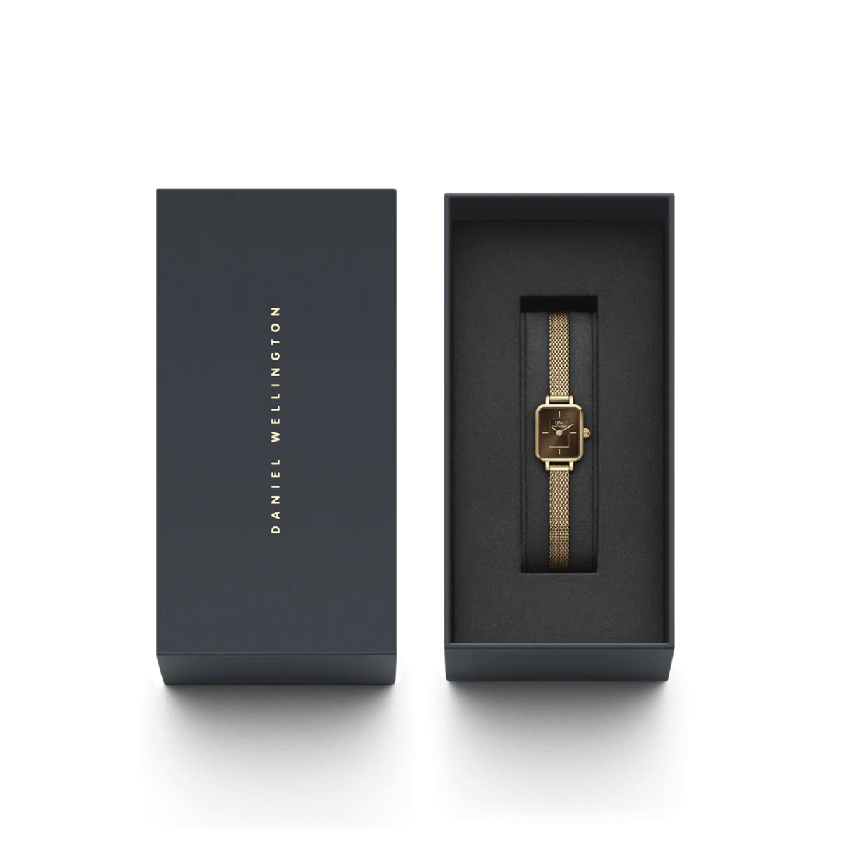 DW Quadro Mini Evergold Brown 15,5x18mm