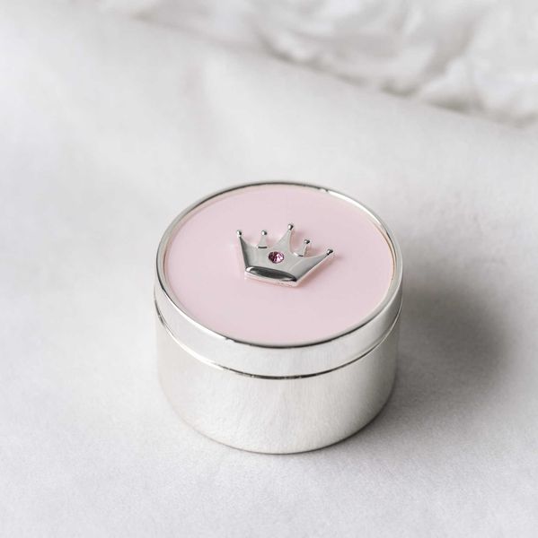 Hovedbilde Skrin, rosa med krone