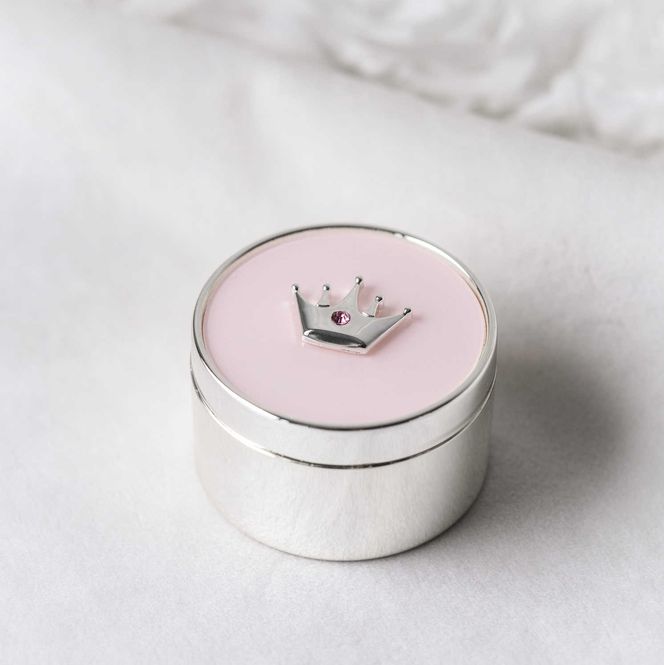 Hovedbilde Skrin, rosa med krone