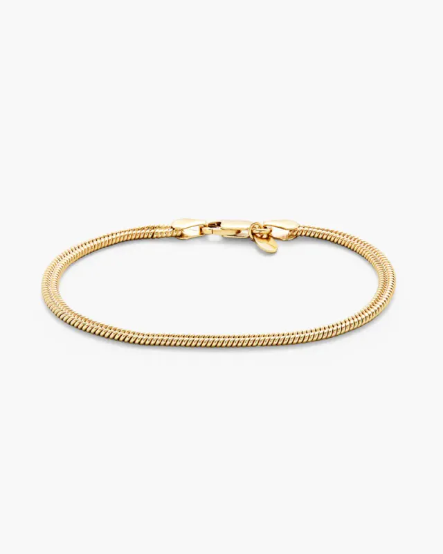Philippa Studios armbånd- snake - AB-5007-G-19 - 19 CM