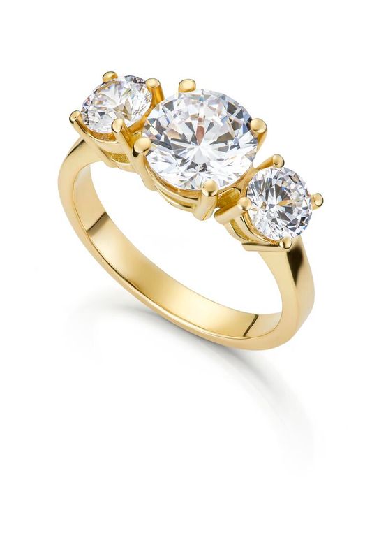 Ring KJÆRLIGHET 585 gull med LAB grown diamant 3,00ct VS1