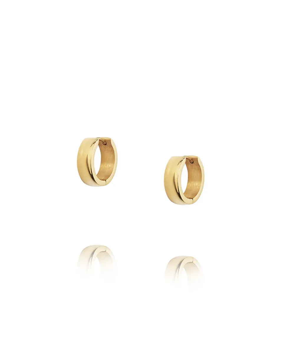 Mockberg Ørepynt - Chunky Gold Hoops (Medium) MO581