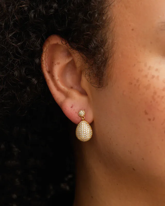 Philippa Studios øredobber- Drop Pave