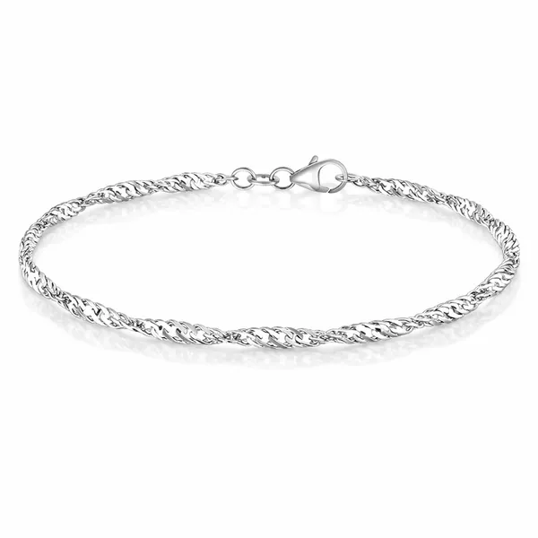 Hovedbilde Armånd i 585 hvitt gull 19cm