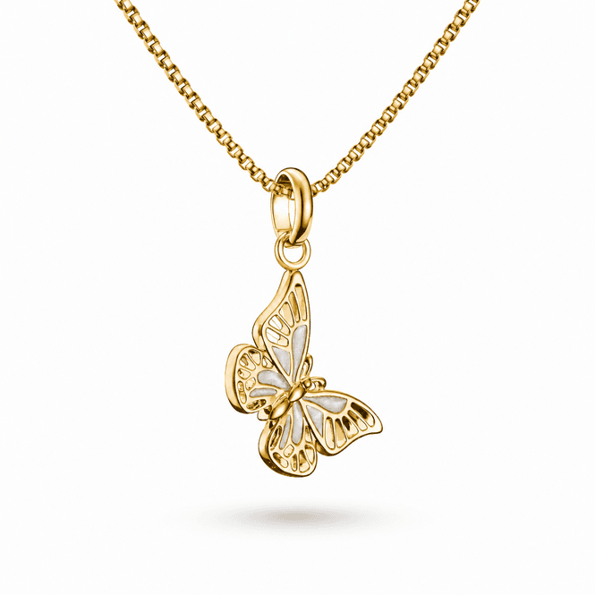 Hovedbilde THOMAS SABO anheng - forgylt sommerfugl med ...