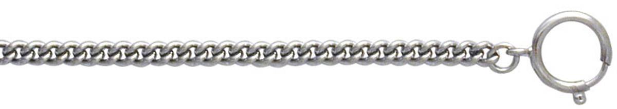 Lommeurkjede nikkel rundpanser,1,5mm,25cm