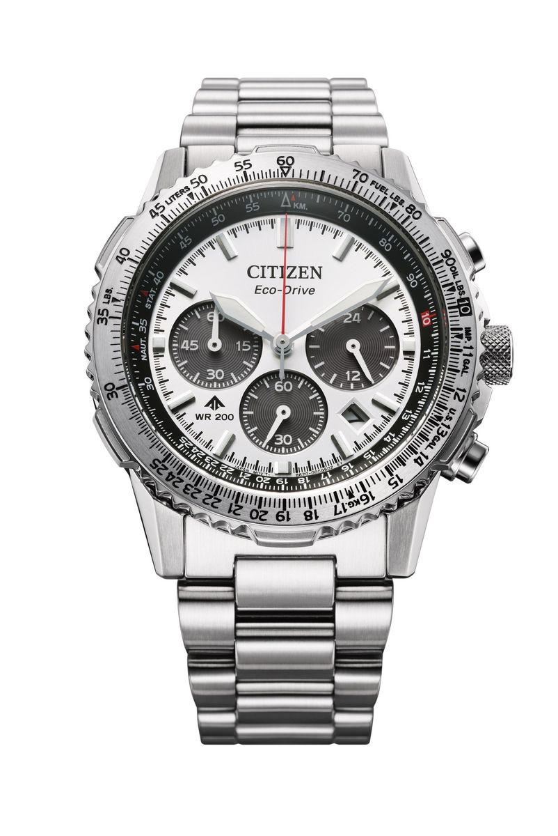 Citizen Eco-Drive Chrono Mens Stål / Sølv Ø40mm