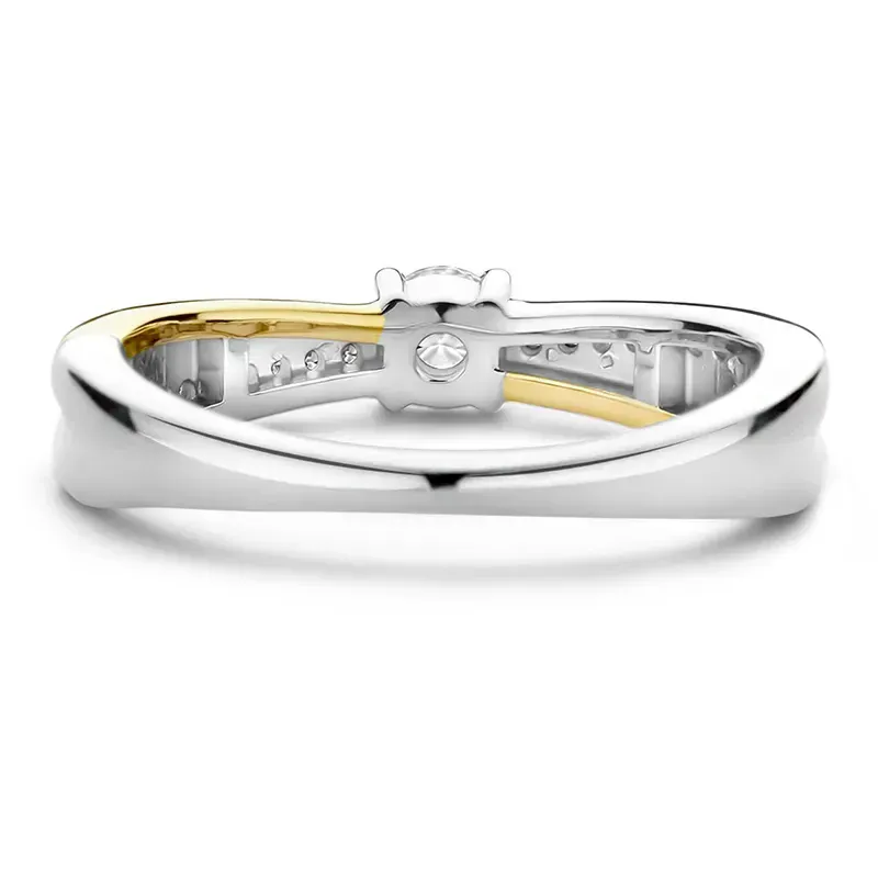 Ti sento ring med cubic zirkonia, 12374ZY