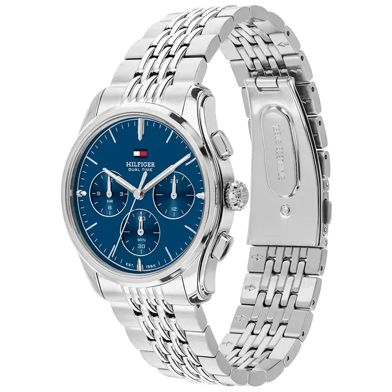 Tommy Hilfiger Ø38mm 5ATM Sølv/Blå