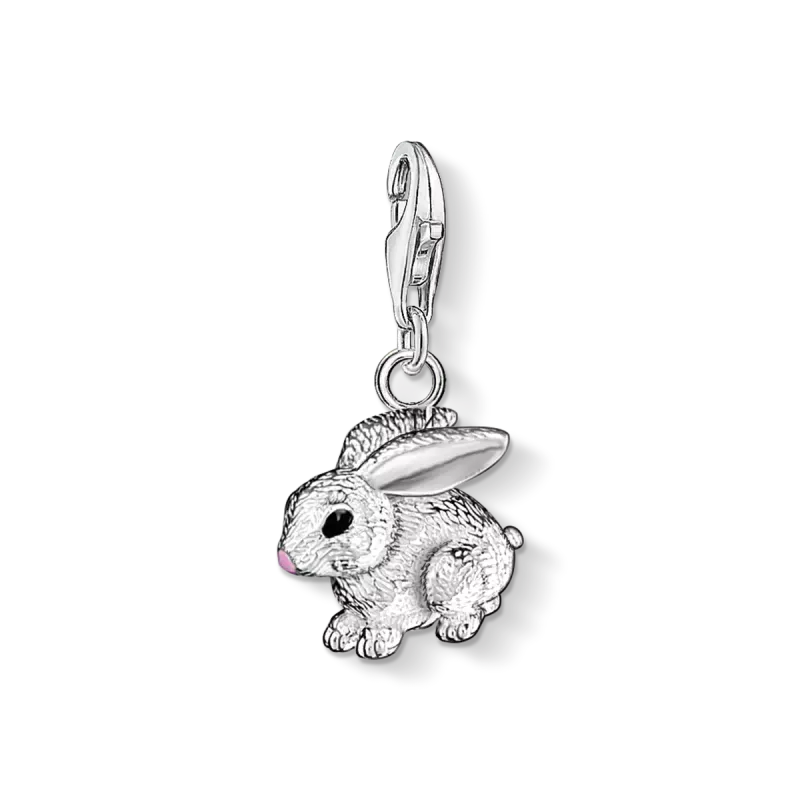 THOMAS SABO charm- søt liten kanin i sølv