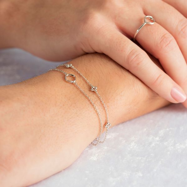 Hovedbilde Armbånd i rhodinert sølv- 710308